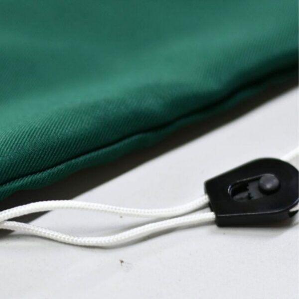 Saco médico bacteriostático verde con hilo de carbono 90x75 cm
