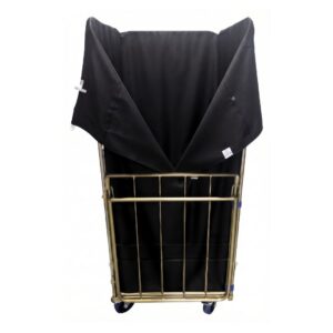 Carro de lavandería con funda negra para transporte de textiles – RTP Radom.